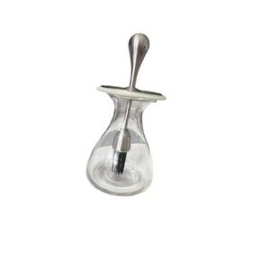 WMF Basting Brush and Glass Carafe Set Silver Clear Excellent Integrated Lid